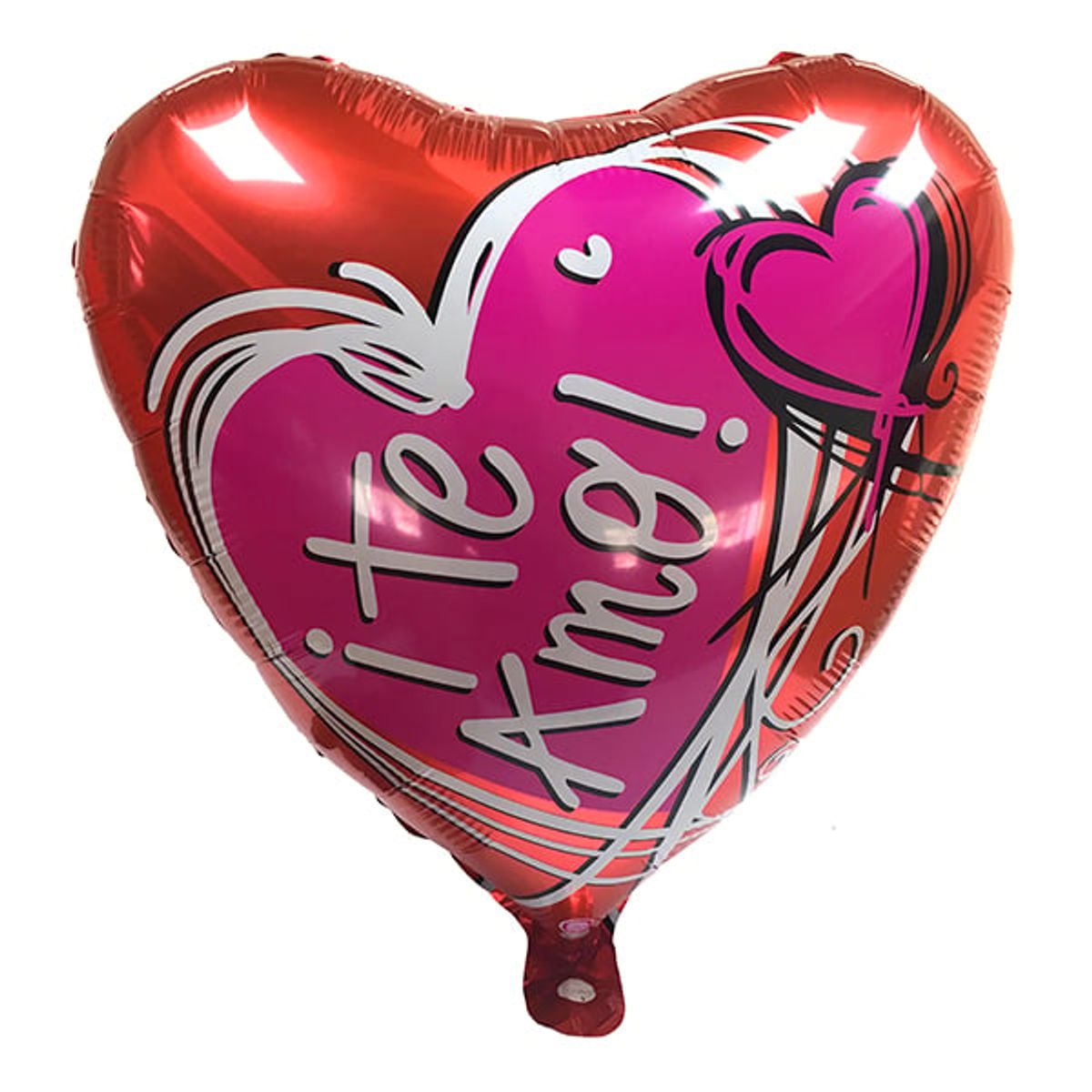 GENERICO - GLOBO METALICO 18 TE AMO CORAZON X50 UNI