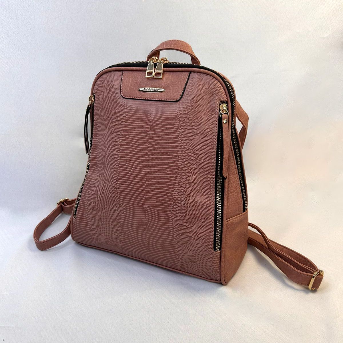 GENERICO - Mochila Cartera Ecocuero Mujer Elegante Multifuncional Uso Diario R