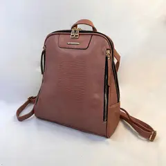 GENERICO - Mochila Cartera Ecocuero Mujer Elegante Multifuncional Uso Diario R