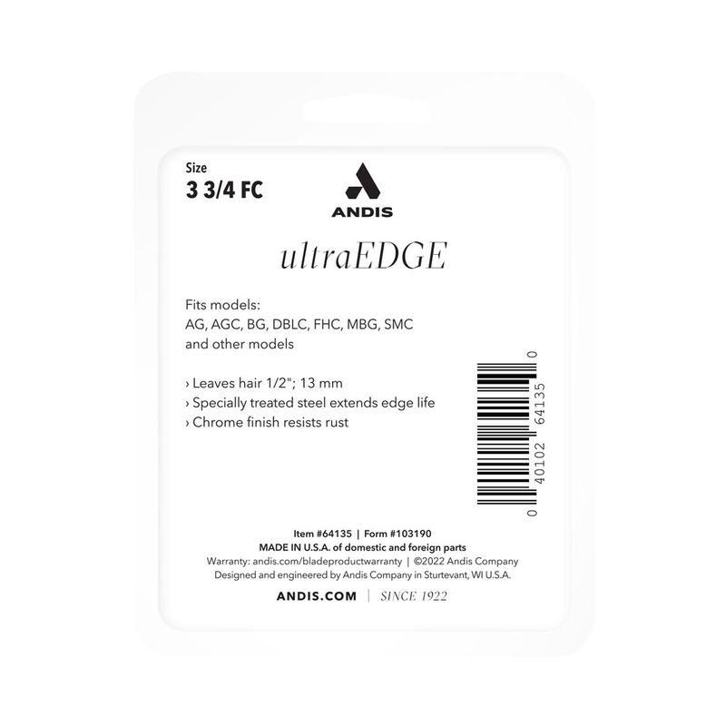 ANDIS - Cuchilla desmontable UltraEdge®  3 3/4 FC