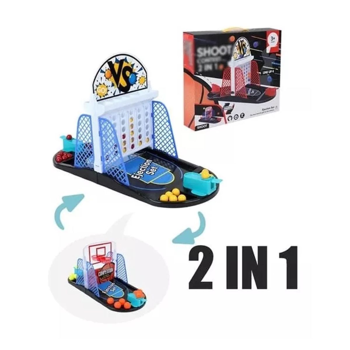 GENERICO - Juego De Mesa Basketball 2 en 1