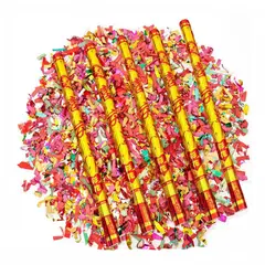 ANENG - Pack X 5 Lanza Confeti Cotillón Fiesta Fin De Año 60cm