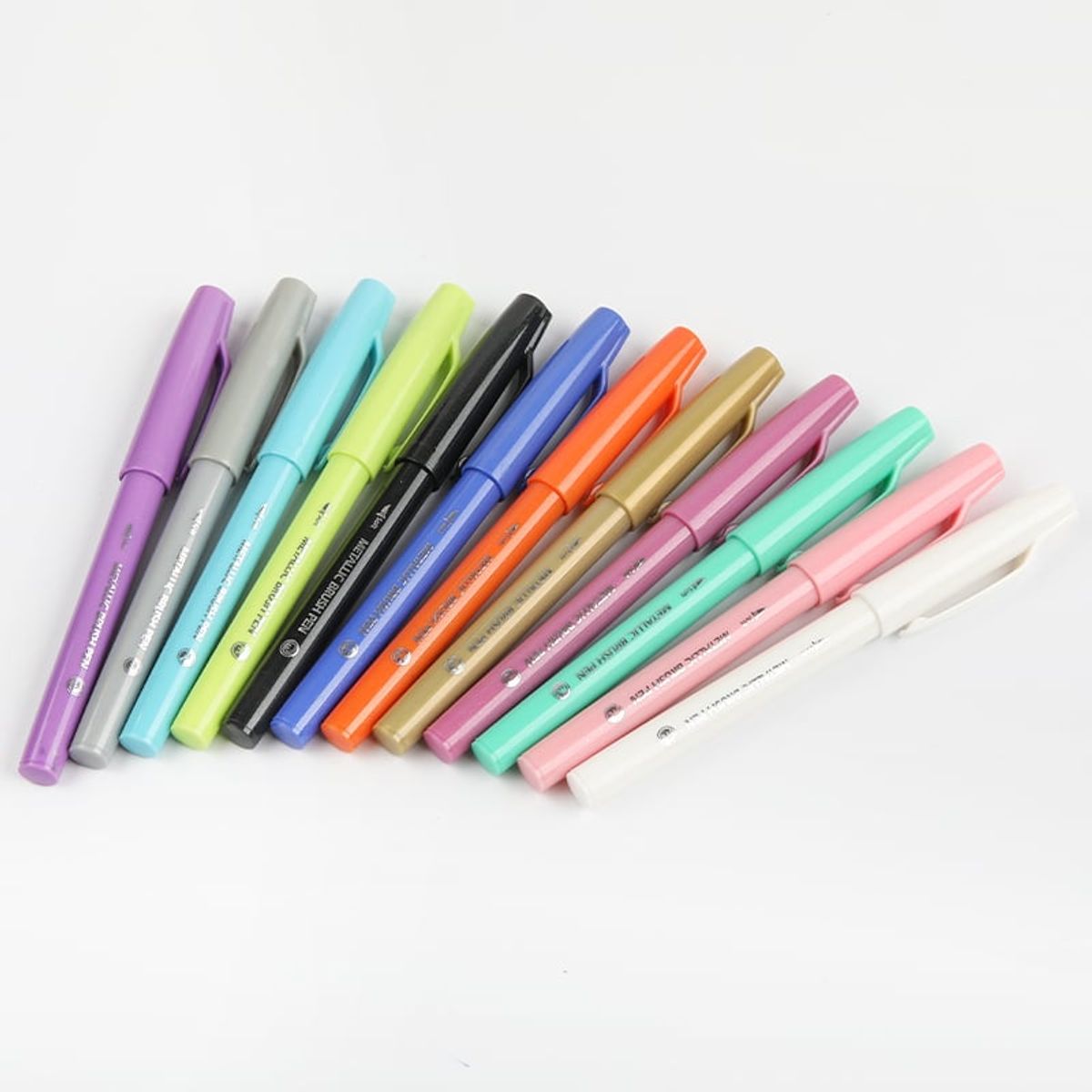 GENERICO - Marcadores Lápices Metálicos Set 12 Colores Profesional
