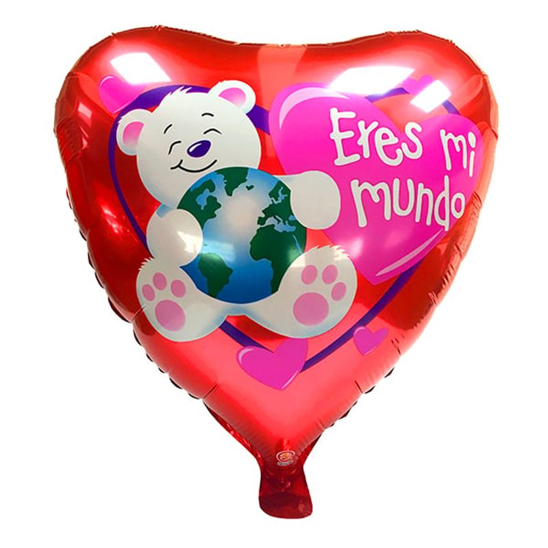 GENERICO - GLOBO METALICO 18 ERES MI MUNDO X1 UNI