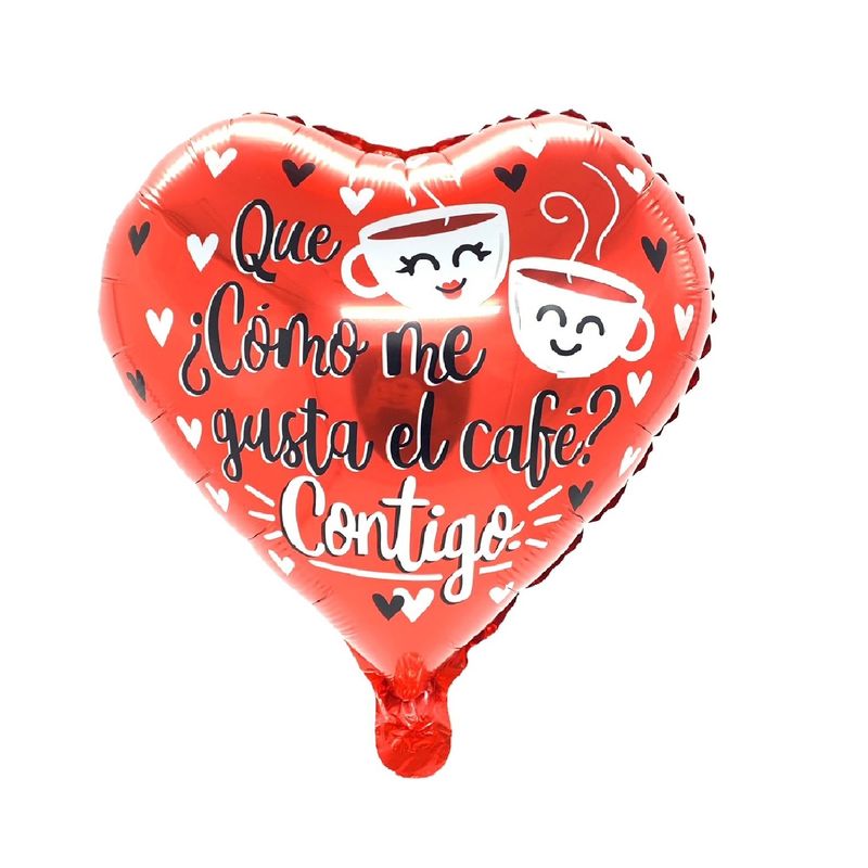 GENERICO - GLOBO METALICO 18 TE AMO CAFE X50 UNI