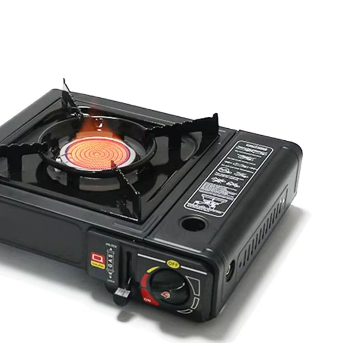 Cocinilla Camping Cocina Portátil Gas Con Maleta Sobremesa, marca GENERICO - Foto 2