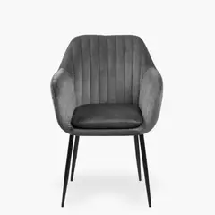FORM DESIGN - Sitial Terciopelo Emilia BN Gris Oscuro Form