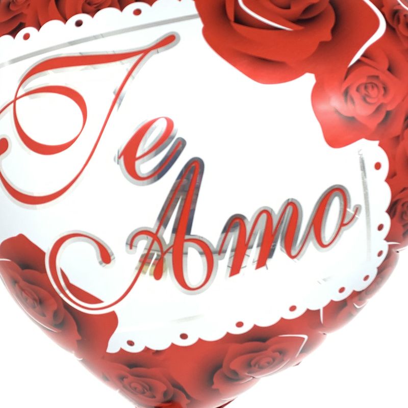 GENERICO - GLOBO METALICO 18 TE AMO ROSAS X 1UNI