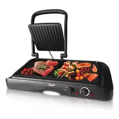 GENERICO - Asador Sartén Plancha Parrilla Eléctrico 2 En 1
