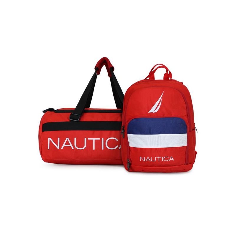 NAUTICA - Bolso Valar + Mochila Pólux roja Nautica