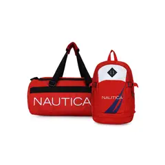 NAUTICA - Bolso Valar + Mochila Atlas roja
