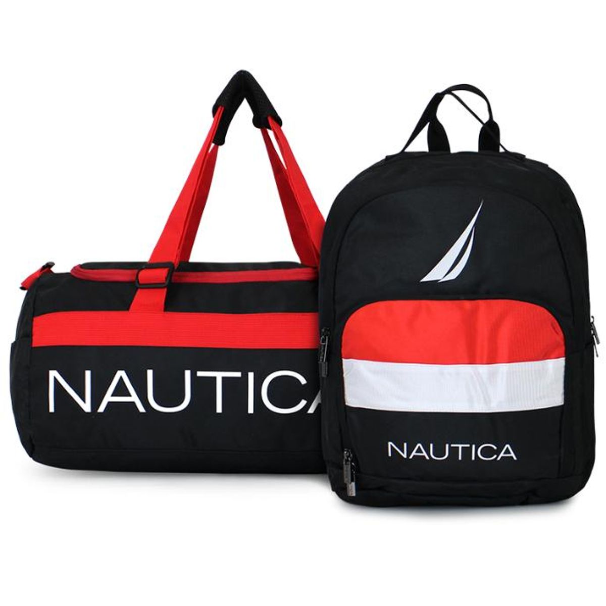 NAUTICA - Bolso Valar + Mochila Pólux negra Nautica