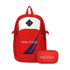 NAUTICA - Mochila Atlas + banano Kreis rojo