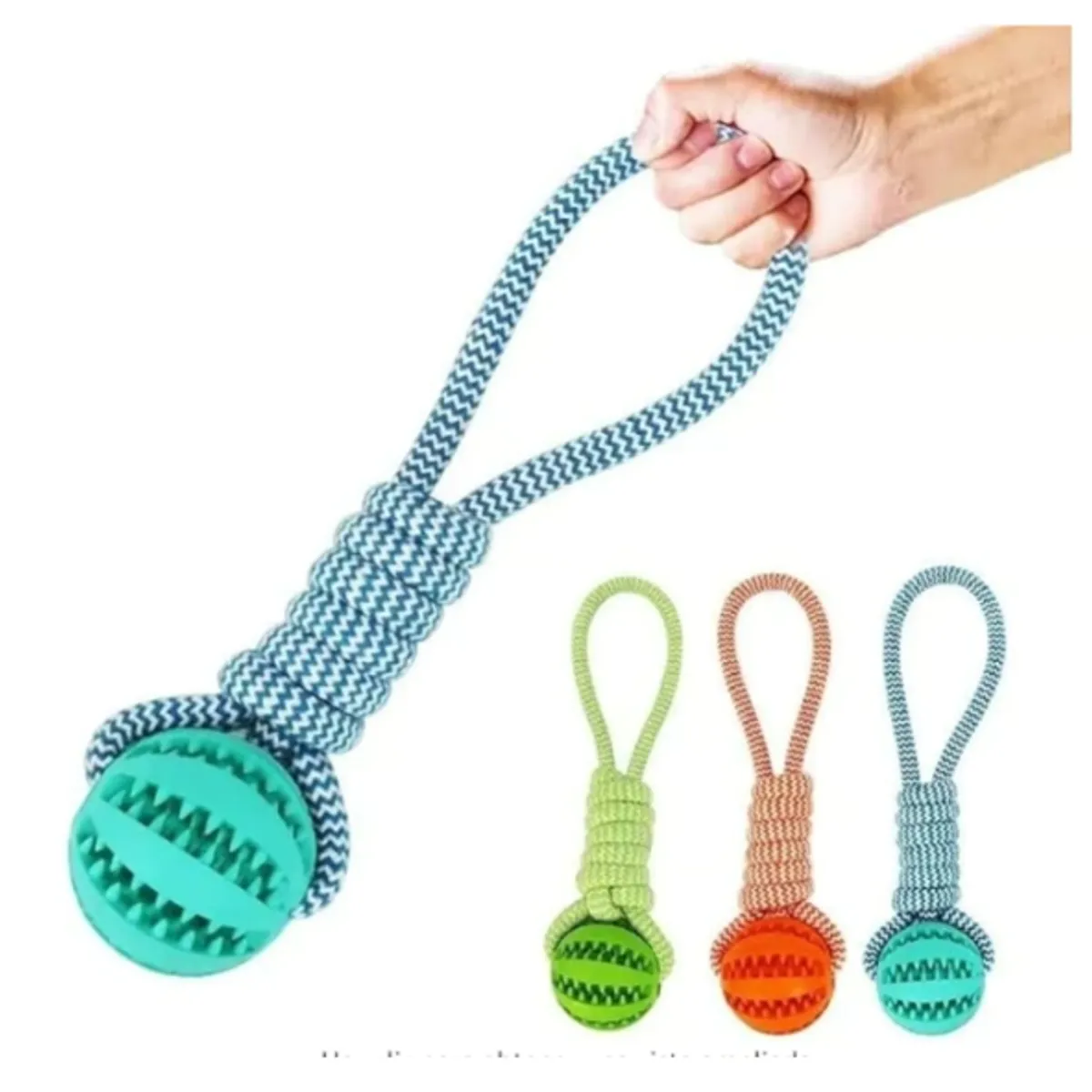 GENERICO - Juguete Cuerda Masticar Perro Lazo Pelota