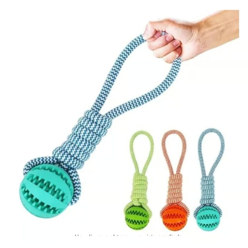 GENERICO - Juguete Cuerda Masticar Perro Lazo Pelota