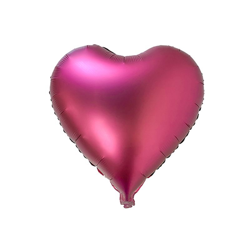 GENERICO - GLOBO METALICO CORAZON 18 CHROME FUCSIA X50 UNI