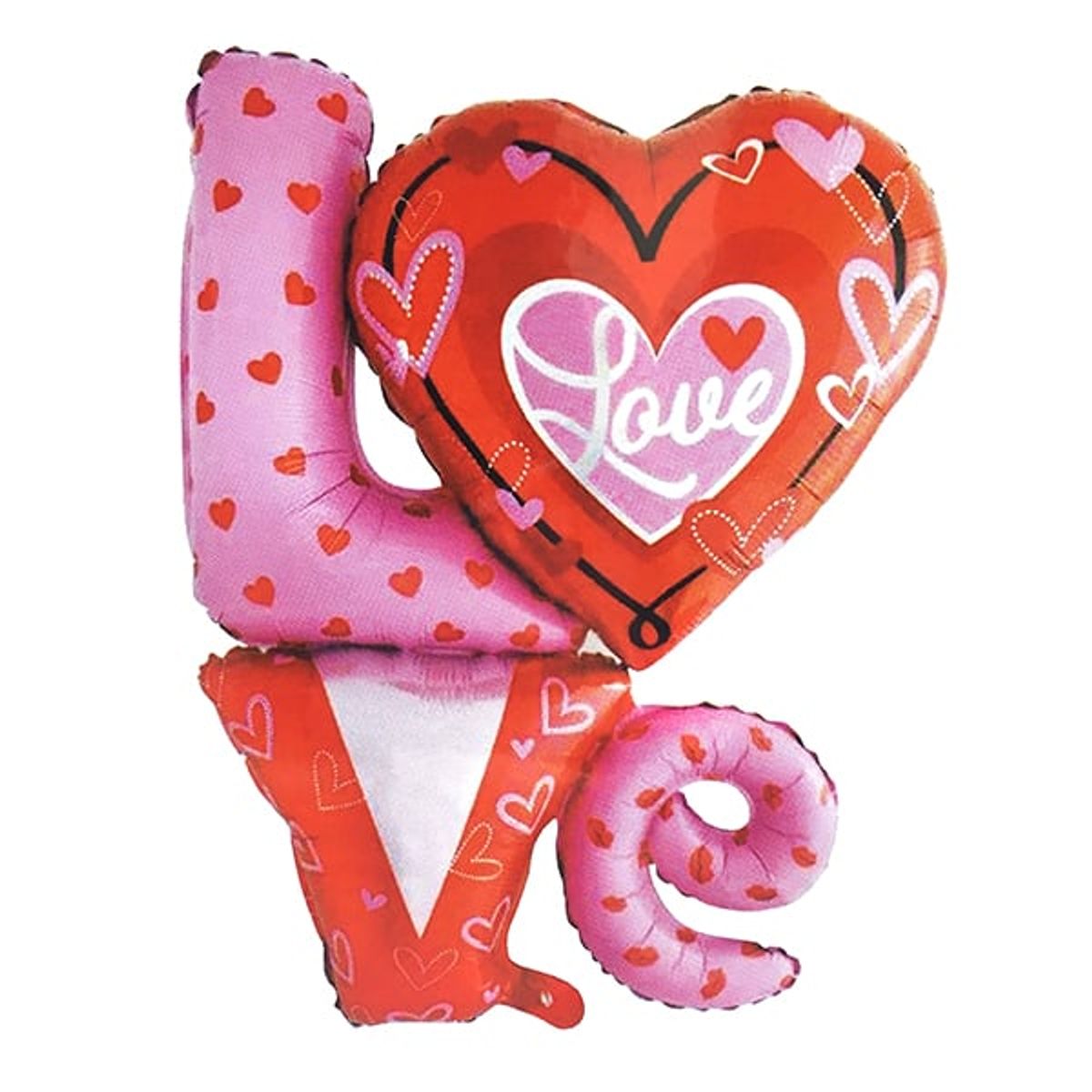 GENERICO - GLOBO METALICO LOVE 36 X1 UNI