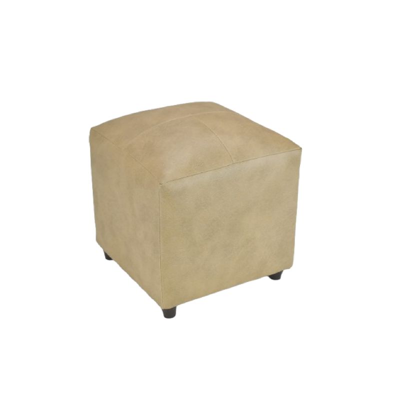 BILDUN - Pouf Cuero Sintético Arena