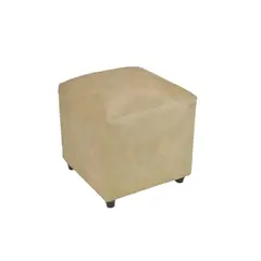 BILDUN - Pouf Cuero Sintético Arena
