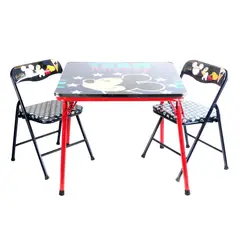 TITANIO - SET MESA INFANTIL PLEGABLE CON 2 SILLAS NIÑO MICKEY MOUSE