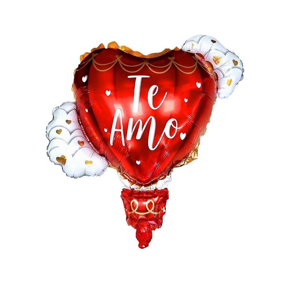 GENERICO - GLOBO METALICO TE AMO AEROSTATICO 63X72 X1 UNI