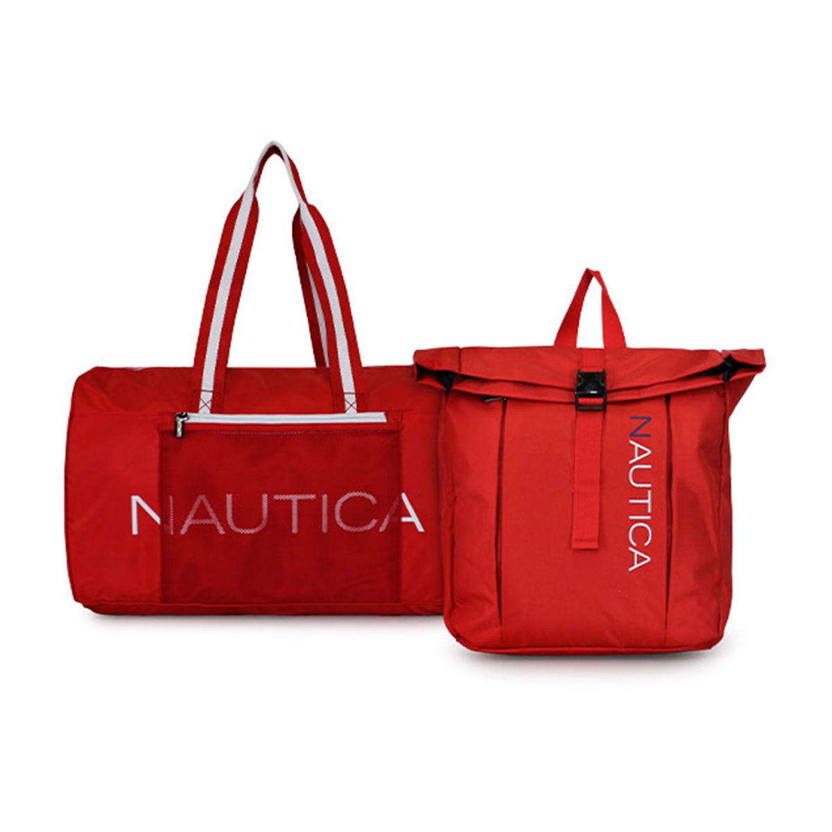 NAUTICA - Bolso Aries + Mochila Bend roja Nautica
