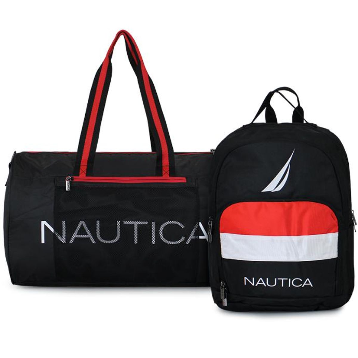 NAUTICA - Bolso Aries + Mochila Pólux negra Nautica