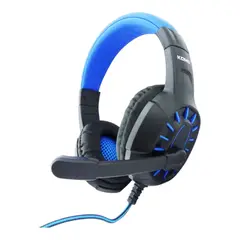 KOMB - Audifono Para Gamer Con Microfono PS4 Komc M202 De Alta Calidad azul
