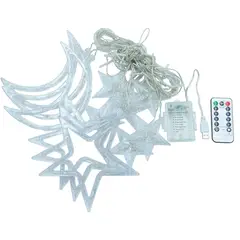 GENERICO - Cortina LED Luna-Estrellas 3 M