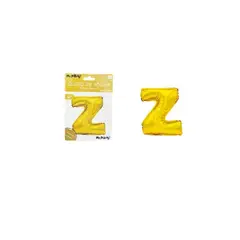 GENERICO - Globo Metálico Dorado 40cm Letra Z