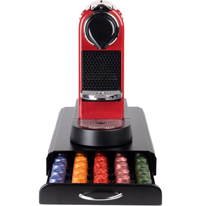 KUANGYE - Porta Cápsulas Metálico Para Café Nespresso 50 Unidades