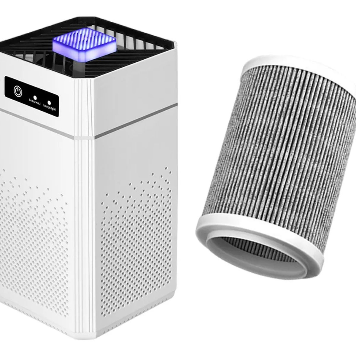 KUANGYE - Purificador De Aire Usb Filtro Hepa Casa Portátil Para 50m2