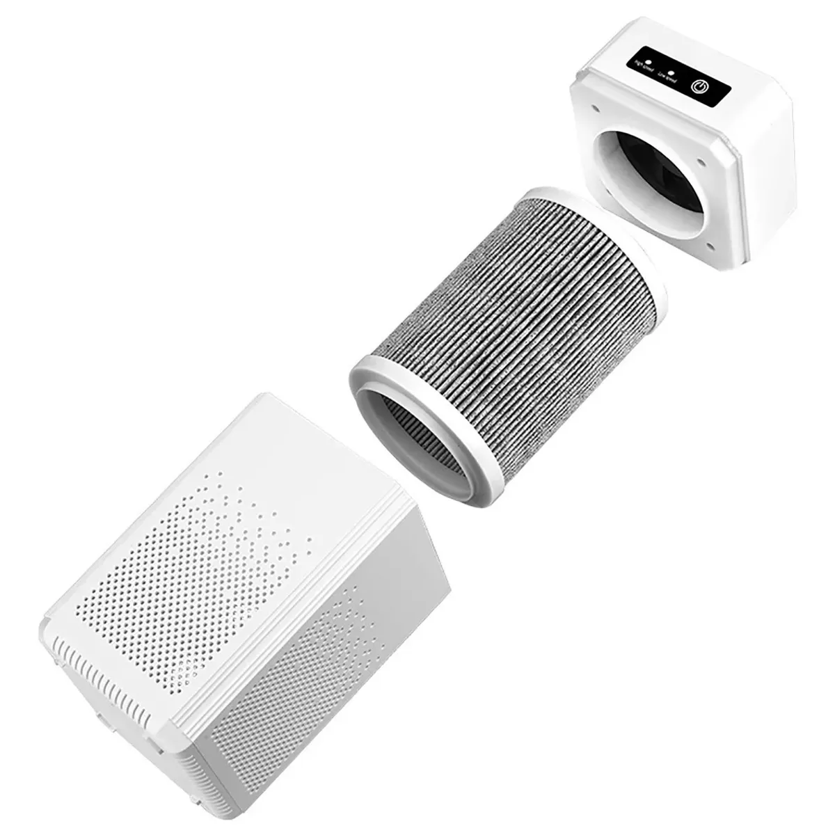 KUANGYE - Purificador De Aire Usb Filtro Hepa Casa Portátil Para 50m2