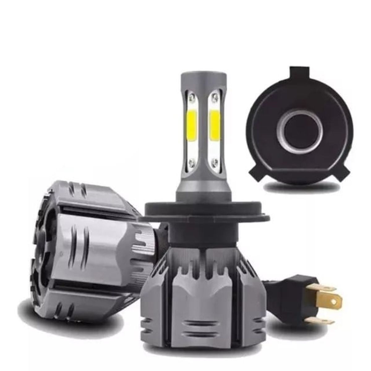 KUANGYE - Kit Luces Ampolleta Led Auto H4 28000lm 220w R11