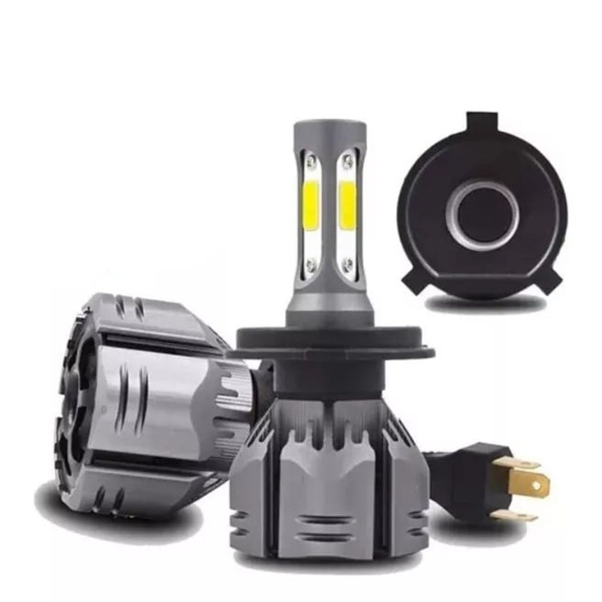 KUANGYE - Kit Luces Ampolleta Led Auto H4 28000lm 220w R11