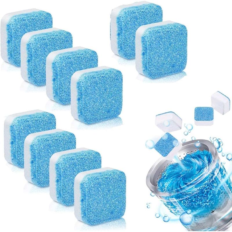 KUANGYE - Pastillas Efervescentes Limpieza De Máquina Lavadora X12