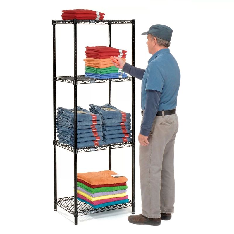 PROCHEF - Estante 60x45x180 cm. Epoxico 4 Bandejas Capacidad 800 kg.
