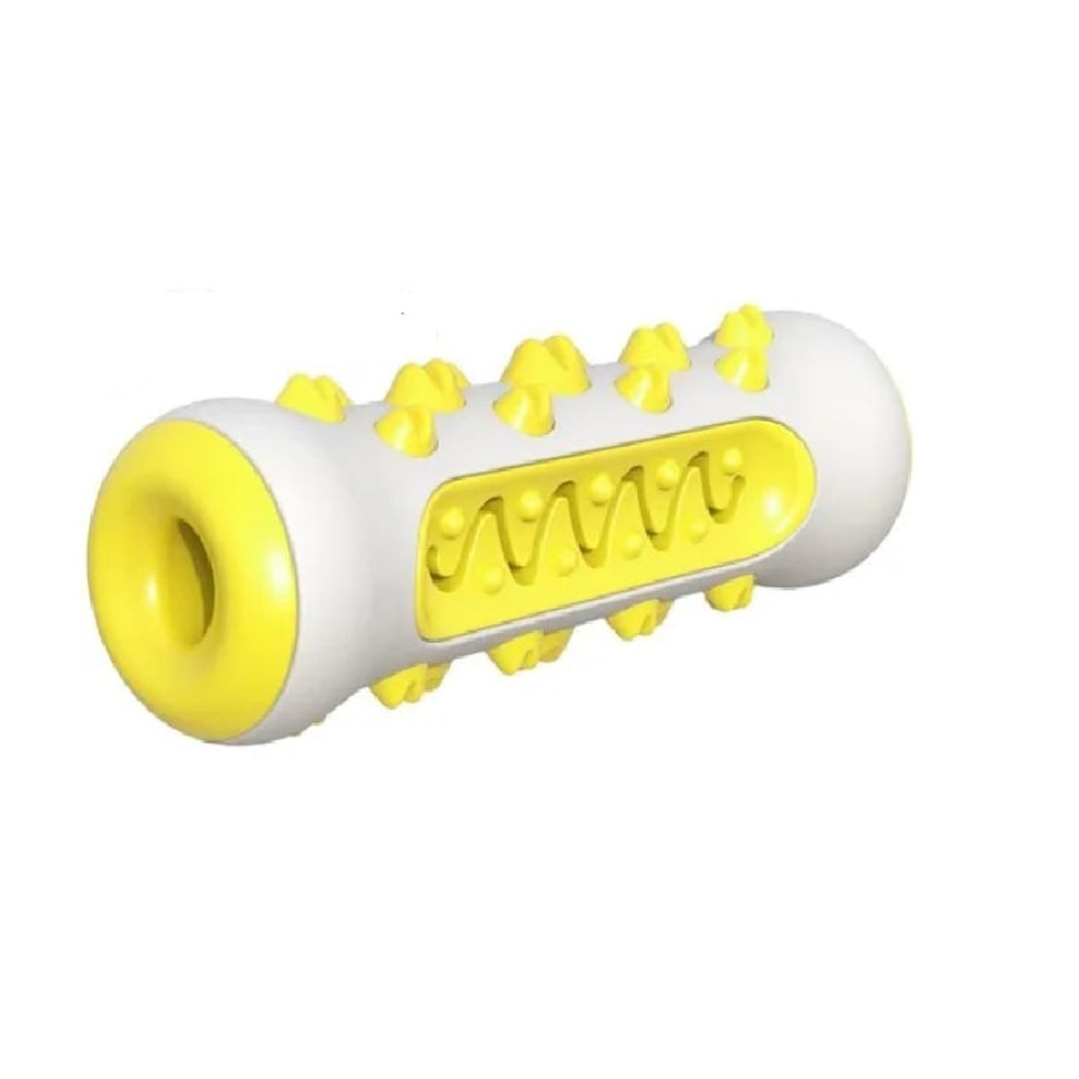 GENERICO - Hueso Limpiadientes Juguete Remueve Sucio Goma Amarillo