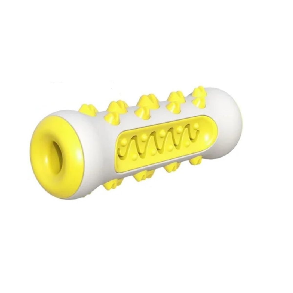 GENERICO - Hueso Limpiadientes Juguete Remueve Sucio Goma Amarillo