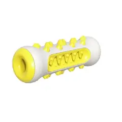 GENERICO - Hueso Limpiadientes Juguete Remueve Sucio Goma Amarillo