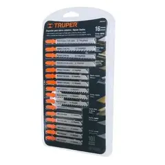 TRUPER - Set De Hojas Para Sierra Caladora 16pzs Tipo T
