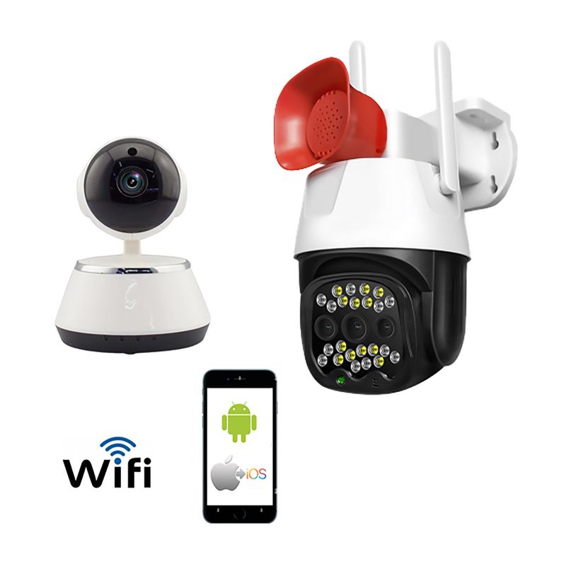 VIPA - Pack 2 Cámaras Seguridad Interior y Exterior IP WIFI
