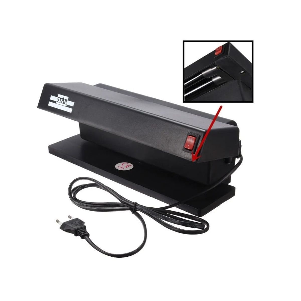 GENERICO - Doble Detector De Billetes Falsos Luz Ultravioleta