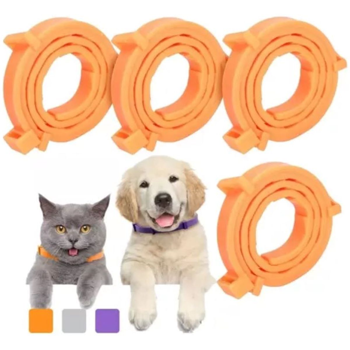 METALFER - Collar Anti Pulgas Y Garrapatas Para Perros Y Gatos 40cm