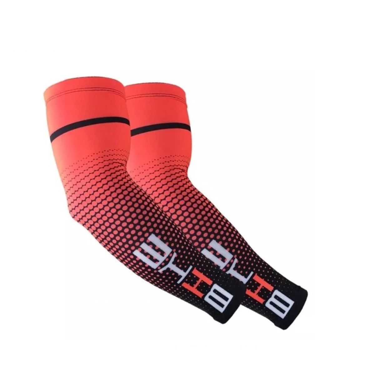 GENERICO - Par Mangas Bike Compresión Protección Uv Ciclismo L Red