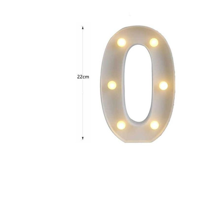 GENERICO - Numero Cero con Luz Led