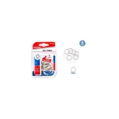GENERICO - Llavero Gris 35 Mm 6 Pcs
