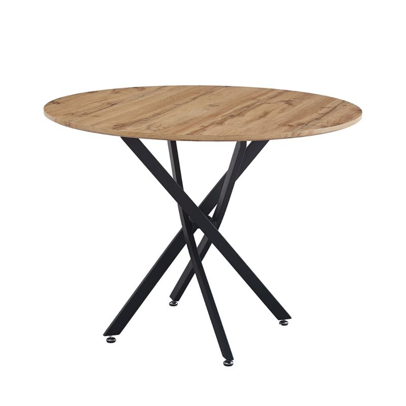 PANDALINO - Mesa redonda de comedor Cira 100cm - Estilo industrial