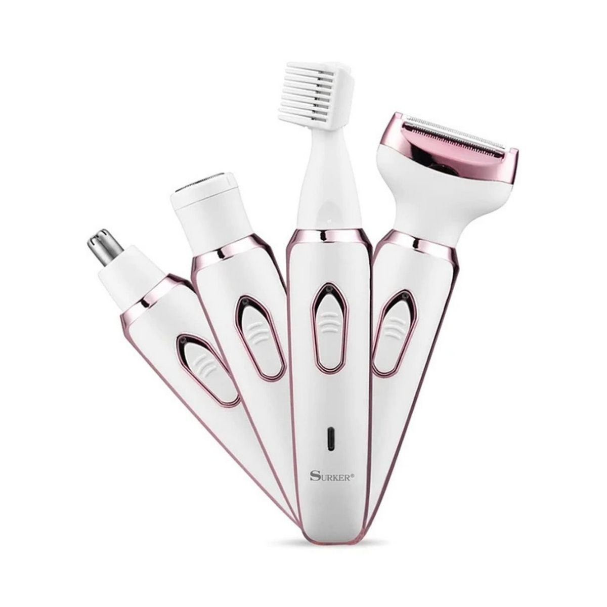 GENERICO - Depiladora 4 en 1 Recargable Bikini Cejas Piernas Nariz.