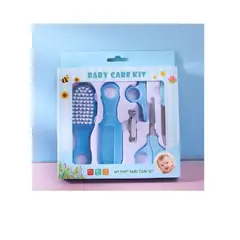 ANGELES DEL HOGAR - Kit de aseo para bebé 6 piezas azul